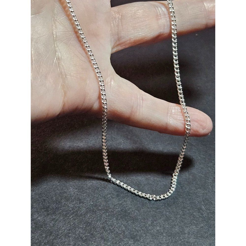 Sterling silver chain necklace 18"